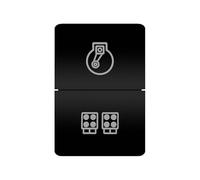Interruttore a pulsante doppio arancione, luce bianca, 12 V, per auto, adatto per Toyota 4 Runner, Carolla, Hilux, Prado, Landcruiser, RAV4, HiAce.(COMPRSSOR WORK)