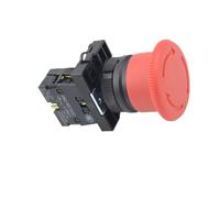 Interruttore a pulsante e-stop a fungo con interruttore di arresto di emergenza 2 pezzi * 22 mm con contatto NC
