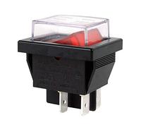 Interruttore a pulsante elettrico impermeabile 4 Pin 16A 250VAC Interruttori a bilanciere per tritacarne per moto Cottura tapis roulant e asciugacapelli, confezione da 2, RK1-01