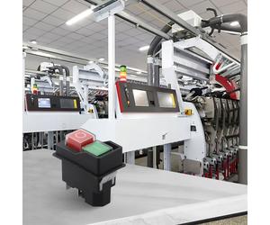 Interruttore a pulsante elettromagnetico KJD17 4 pin 16A per giardino ed elettro