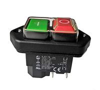 Interruttore a pulsante elettromagnetico per betoniera e piccolo tornio a 4 pin 5 pin KEDU KJD17B (4 pin)