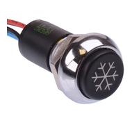 Interruttore A Pulsante Illuminato Per Aria Condizionata 12Mm SPST IP67