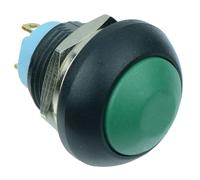 Interruttore a Pulsante Impermeabile 12mm Mom. Off-(On) 2A IP67 SPST