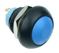 Interruttore a Pulsante Impermeabile 12mm Mom. Off-(On) 2A IP67 SPST