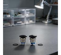 Interruttore a pulsante impermeabile 19 mm in metallo autoreset avviamento per d