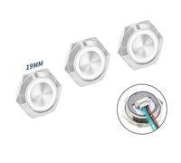 Interruttore a pulsante impermeabile compatto set di 3 luci LED per un facile ca