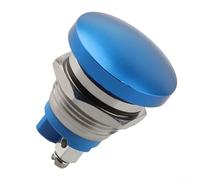 Interruttore a pulsante in metallo da 16 mm 1NO momentaneo rosso (blu) | Ripristino automatico momentaneo, premere per eseguire il rilascio per arrestare, circuito singolo NO configurazione