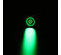 Interruttore a pulsante in metallo da 16 mm LED Power Mark Blocco a scatto Auto-reset Momentaneo 1NO 1NC Rosso Blu Giallo Verde Bianco 16HXDY 1 pz(Green,LOCKING LATCHING_24V)