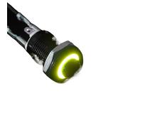 Interruttore a pulsante in metallo impermeabile ad alta pressione con luce LED, autobloccante/reset 3/6/12/24/220 V, 8/10/12/16 mm, nero ossidato(Yellow,SELF-RESET_8MM_3-6V)