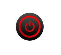 Interruttore a pulsante in metallo nero 12/16/19/22 mm Start Stop On Off Interruttore di alimentazione momentaneo con luce LED Prese elettriche 5 V 12 V 24 V(RED POWER LED,19MM_LATCHING_3-6V(5V))