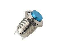 Interruttore a pulsante in metallo rotondo alto momentaneo impermeabile da 12 mm Avviamento auto Altoparlante a tromba Campana Reset automatico Interruttore in metallo da 12 mm(Golden)