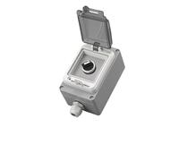 Interruttore a pulsante in metallo Scatola di controllo Arresto di emergenza Lega di alluminio pressofuso impermeabile Avviamento industriale Due-Tre interruttori Arresto di emergenza(45659)