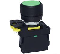 Interruttore a pulsante in plastica LA115 A1 1NO 1NC normalmente aperto normalmente chiuso autoresettante per montaggio a pannello (LA115-A1-10/G)