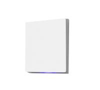 Interruttore A Pulsante Intelligente Tuya Zigbee da Parete per Ventilatore, Tenda, Motore e Tapparelle, 1 Modulo, Richiede Filo Neutro, Colore Bianco.