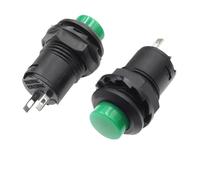 Interruttore a pulsante Interruttori a pulsante momentanei con blocco on/off, interruttore a pulsante con ritorno automatico(Self Locking Green,5PCS)