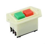 Interruttore a pulsante LC35 con avviamento bloccabile e copertura impermeabile per smerigliatrice da banco, 6 terminali 380 V 5 A, interruttore elettrico per utensili elettrici