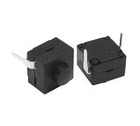 Interruttore a pulsante LED da 10 pezzi Pulsante di accensione e spegnimento della torcia elettrica Perno autobloccante 112A 8,3 * 8,3