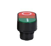 Interruttore a pulsante momentaneo a doppia testa con lampada a LED 22/25mm 24V 220V 380V ON/OFF 1NO 1NC 2 pulsanti(AS,220VAC)