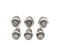 Interruttore a pulsante momentaneo a LED da 8 mm e 10 mm con testa alta, 1 NO, avviamento motore automatico, campanello, accensione/spegnimento istantaneo, 1 pz.(Yellow Led,10MM_LATCHING_12-24V)