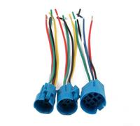 Interruttore a pulsante momentaneo da 15 mm, interruttore a pulsante in metallo abbinato con connettore di estensione con terminale per cavi per modifiche auto (19 mm)