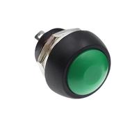 Interruttore a pulsante momentaneo fai da te Mini 12mm con corno Blu Bianco Verde Rosso Giallo Nero 1A 250V Auto-reset 1 pz(Reset Green)