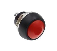 Interruttore a pulsante momentaneo fai da te Mini 12mm con corno Blu Bianco Verde Rosso Giallo Nero 1A 250V Auto-reset 1 pz(Reset Red)