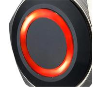 Interruttore a pulsante momentaneo illuminato ad anello LED impermeabile blu bianco rosso da 25 mm 12 V 1NO1NC, 1 pezzo(8)