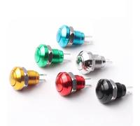 Interruttore a pulsante momentaneo in metallo da 8 mm con ripristino automatico 5/20/100 pezzi(Green,20PCS)