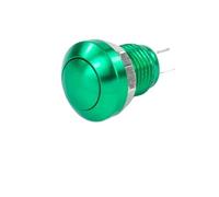 Interruttore a pulsante momentaneo in metallo impermeabile M8 da 8 mm con terminale a vite senza LED for pulsante clacson campanello accensione avvio arresto(Green)