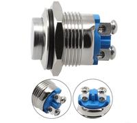 Interruttore a pulsante momentaneo senza metallo progettato in modo efficiente a 12 V con caratteristiche impermeabili robuste in dimensioni compatte (curvo)