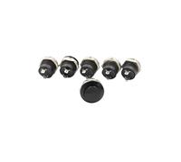 Interruttore a pulsante momentaneo SPST NO con cappuccio rotondo AC 6A/125V 3A/250V 6 colori R13-507 pulsante momentaneo(6PCS Color mixing)
