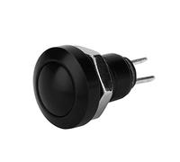 Interruttore a Pulsante Momenteo 8mm, 1A 24V in Lega di Zinco, Foro da | Impermeabile IP65 con anello medico, custodia CNC antiurto in acciaio inossidabile, per clacson, accensione e alimentazione