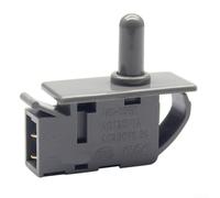 Interruttore a pulsante normalmente chiuso, PA66 Interruttore per porta frigorifero 0,5 A 250 V CA per sanificazione armadio, nero