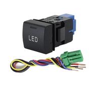 Interruttore a pulsante per accensione/spegnimento luci diurne a LED con cavo, adatto per Toyota Camry Corolla 2018 Rav4 2019 2020(LED)