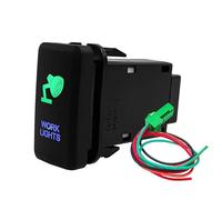 Interruttore a pulsante per barra luminosa a per auto, compressore, accensione/spegnimento, Adatto per Toyota Tacoma FJ Cruiser Highlande Pulsante Di Avvio (Work Lights)