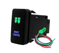 Interruttore a pulsante per barra luminosa a per auto, compressore, accensione/spegnimento, Adatto per Toyota Tacoma FJ Cruiser Highlande Pulsante Di Avvio (Spot Lights)