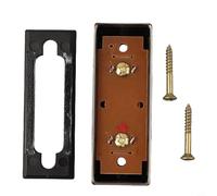 Interruttore a pulsante per campanello da parete in ottone anticato illuminato in metallo per porte di garage e giardino, campanello illuminato a LED Bu