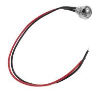 Interruttore a Pulsante per Chitarra 8mm con Cavo Preassemblato | Montaggio su Control Plate, Cablaggio da 30cm, Installazione a Pannello