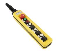 Interruttore a Pulsante per Gru di Sollevamento con Arresto di Emergenza, Stazione di Controllo per Pendente, Regolatore di Sollevamento Industriale per Applicazioni in Ambienti Produttivi