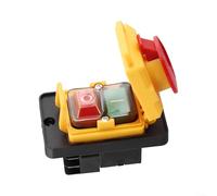 Interruttore a pulsante per KJD12 250V 16A a 4 pin, arresto e magnetico impermeabile, per utensili elettrici industriali e macchine utensili, seghe da banco, trapani, smerigliatrici