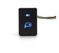 Interruttore a pulsante per specchietto retrovisore a LED per auto, adatto per Toyota Land Cruiser Camry Prius Corolla 2007-2011(Blue light)