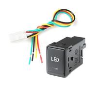Interruttore a pulsante per telecamera di blocco del differenziale anteriore con luce a LED per auto, adatto per Nissan X-Trail T32 2014-2020(LED)