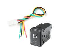Interruttore a pulsante per telecamera di blocco del differenziale anteriore con luce a LED per auto, adatto per Nissan X-Trail T32 2014-2020(LED OFF)