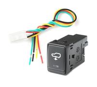 Interruttore a pulsante per telecamera di blocco del differenziale anteriore con luce a LED per auto, adatto per Nissan X-Trail T32 2014-2020(Tram pedal)