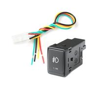 Interruttore a pulsante per telecamera di blocco del differenziale anteriore con luce a LED per auto, adatto per Nissan X-Trail T32 2014-2020(Front fog lamp)