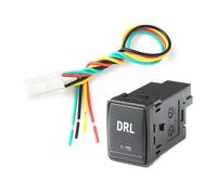 Interruttore a pulsante per telecamera di blocco del differenziale anteriore con luce a LED per auto, adatto per Nissan X-Trail T32 2014-2020(DRL)
