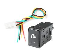 Interruttore a pulsante per telecamera di blocco del differenziale anteriore con luce a LED per auto, adatto per Nissan X-Trail T32 2014-2020(Mirror heating)
