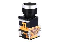 Interruttore a pulsante Pulsante di accensione e spegnimento autobloccante rotondo 1NO/1NC istantaneo con indicatore LED luminoso Auto-recupero(LA38-11BN Black,100PCS,Self-locking)