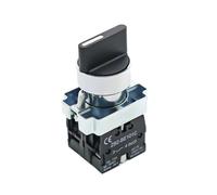 Interruttore a pulsante rotante XB2 da 22 mm, 2/3 posizioni, 1NO/2NO/1NO1NC, autobloccante, reset, 1 pz.(XB2-BD25)