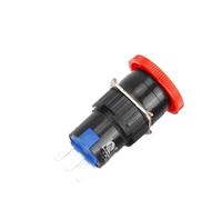Interruttore a pulsante rotativo da 16 mm Testa a fungo autobloccante di emergenza 1NO 1NC Tre pin LAY72 (LA16)(Three Pins 1NO1NC)